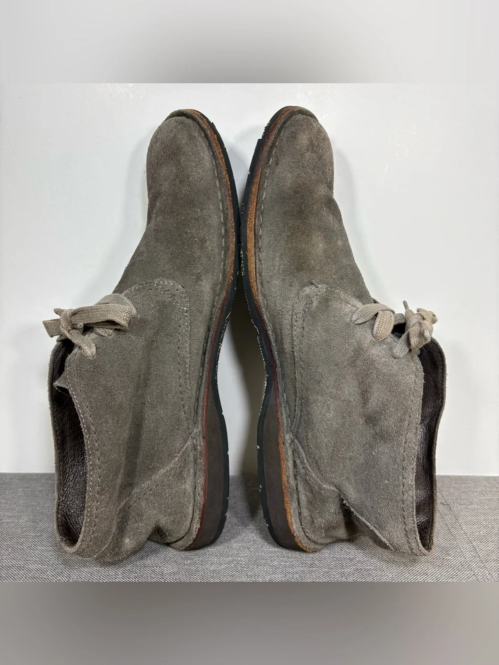 John Varvatos Gray Suede Chukka Boots- men’s 10M